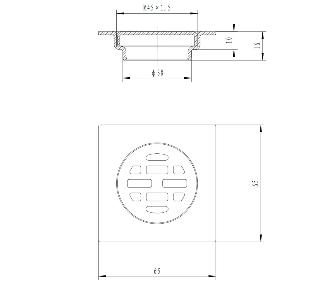 Customized 304 Stainless Steel Anti Odor Indoor Shower Floor Drain Bathroom Accessories